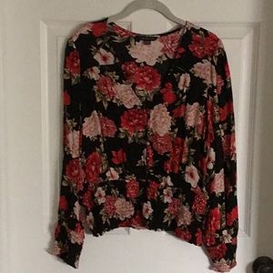 American Eagle floral blouse